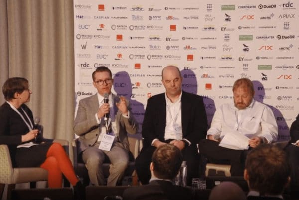 Devin Redmond speaking at FinTech global