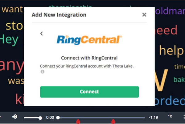 Theta Lake and RingCentral integration window