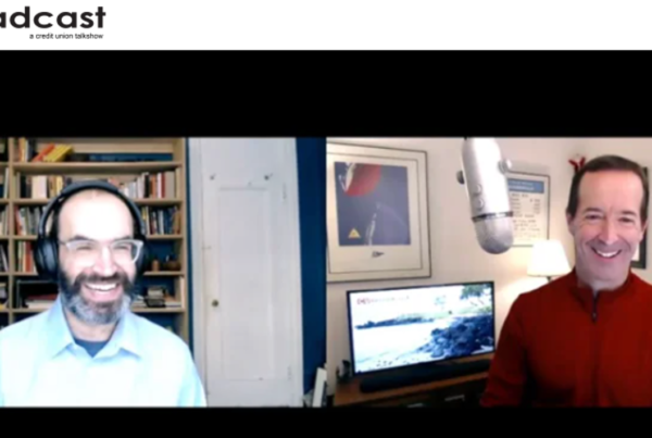 Two professionals video chatting about the new virtual office