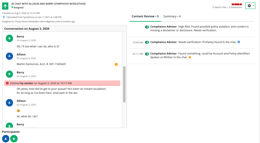 Compliance advisor overview for Symphony