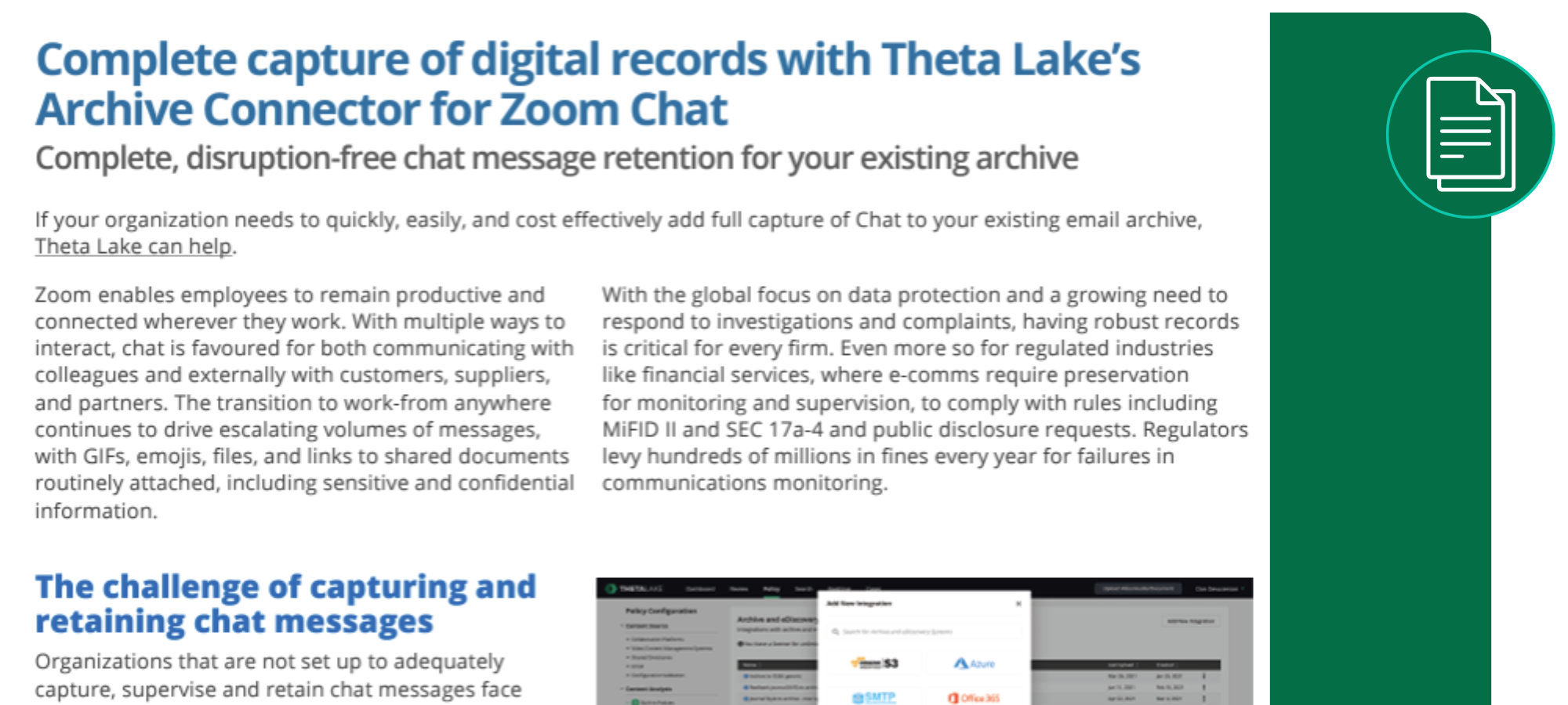 SolutionBrief ArchiveConnector ThetaLake and Zoom 2023 1