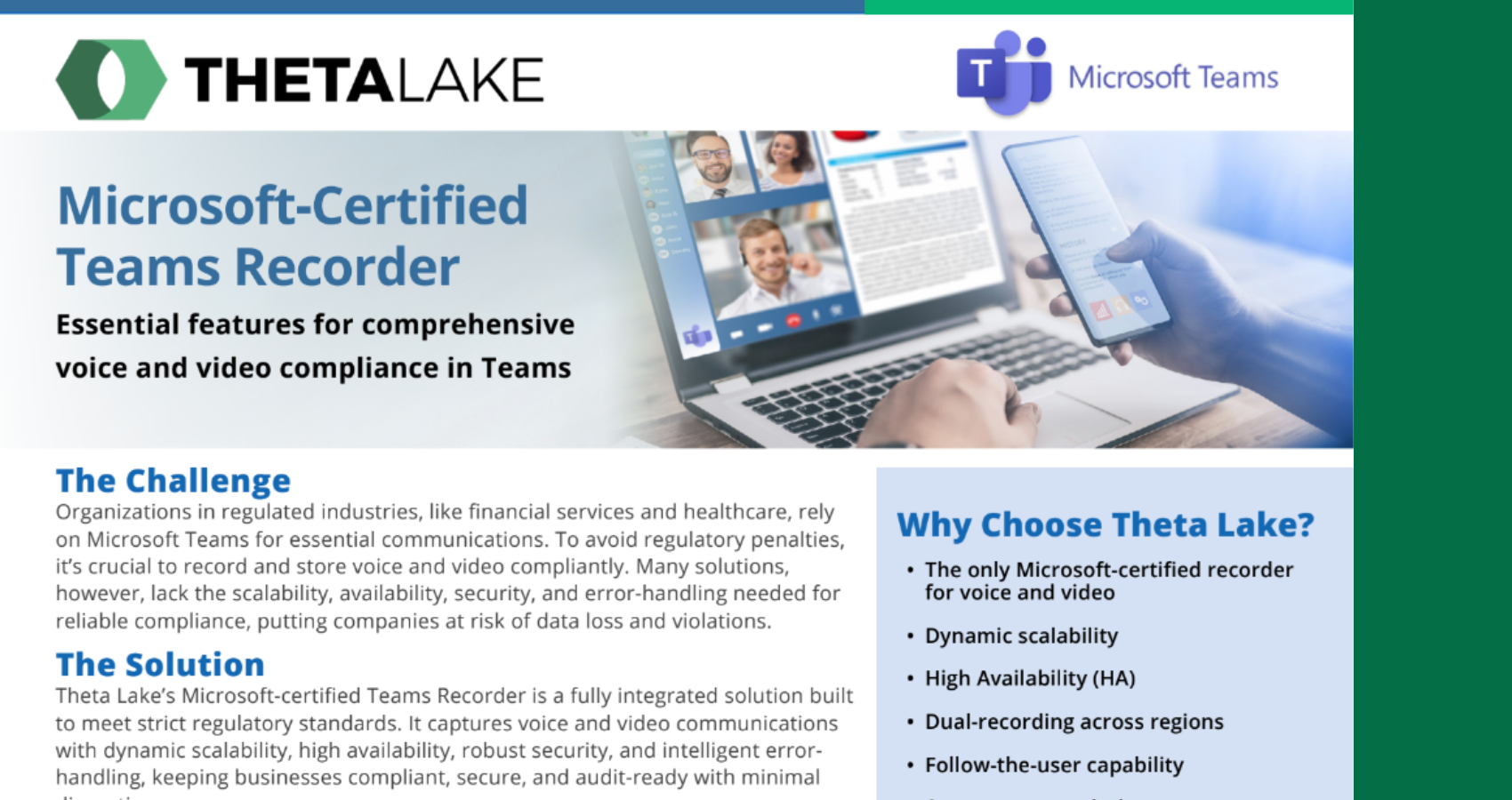 ThetaLake SolutionBrief MicrosoftCertifiedTeamsRecorder