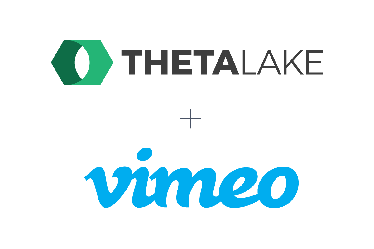 Theta Lake logo and Vimeo logo